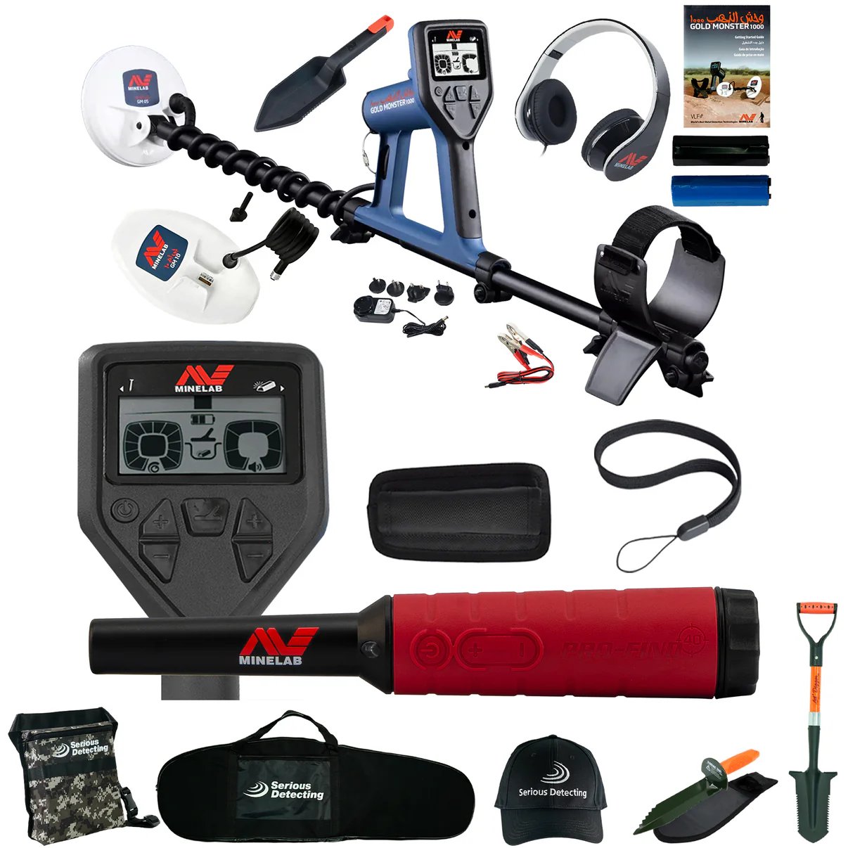 Minelab GOLD MONSTER 1000 Metal Detector with Pro-Find 40